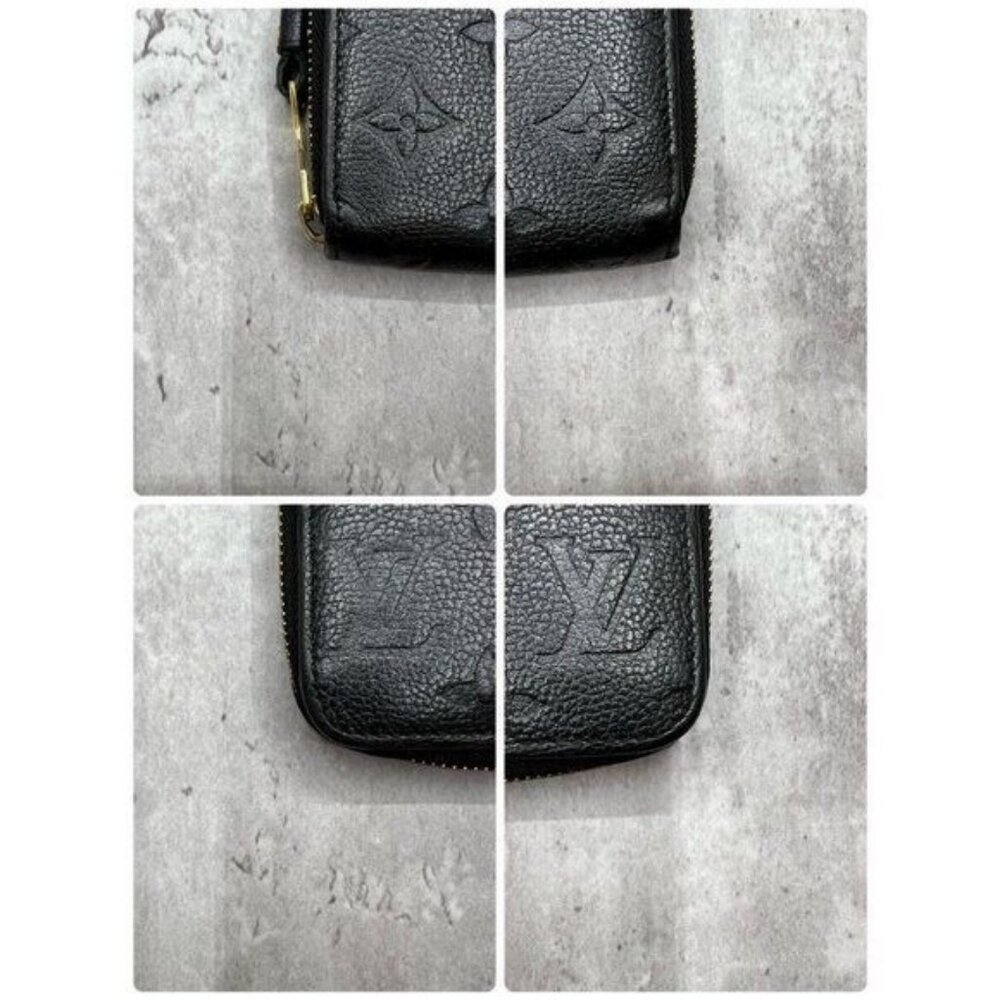 Authentic Louis Vuitton Monogram Empreinte Leather Zippy Long Wallet Black LV - Picture 6 of 10